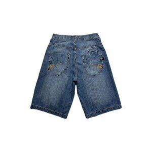 Y2K Shady Embroidered Jean Shorts